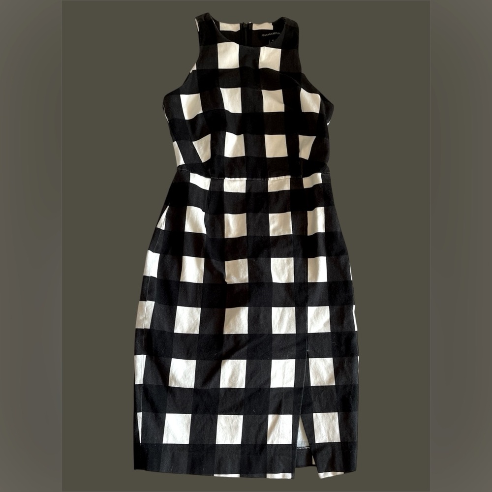 Black and White Sheath Dress